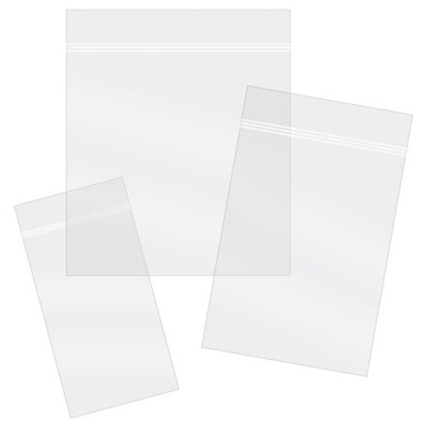 "Zipper Reclosable Bags - 3 x 8"""